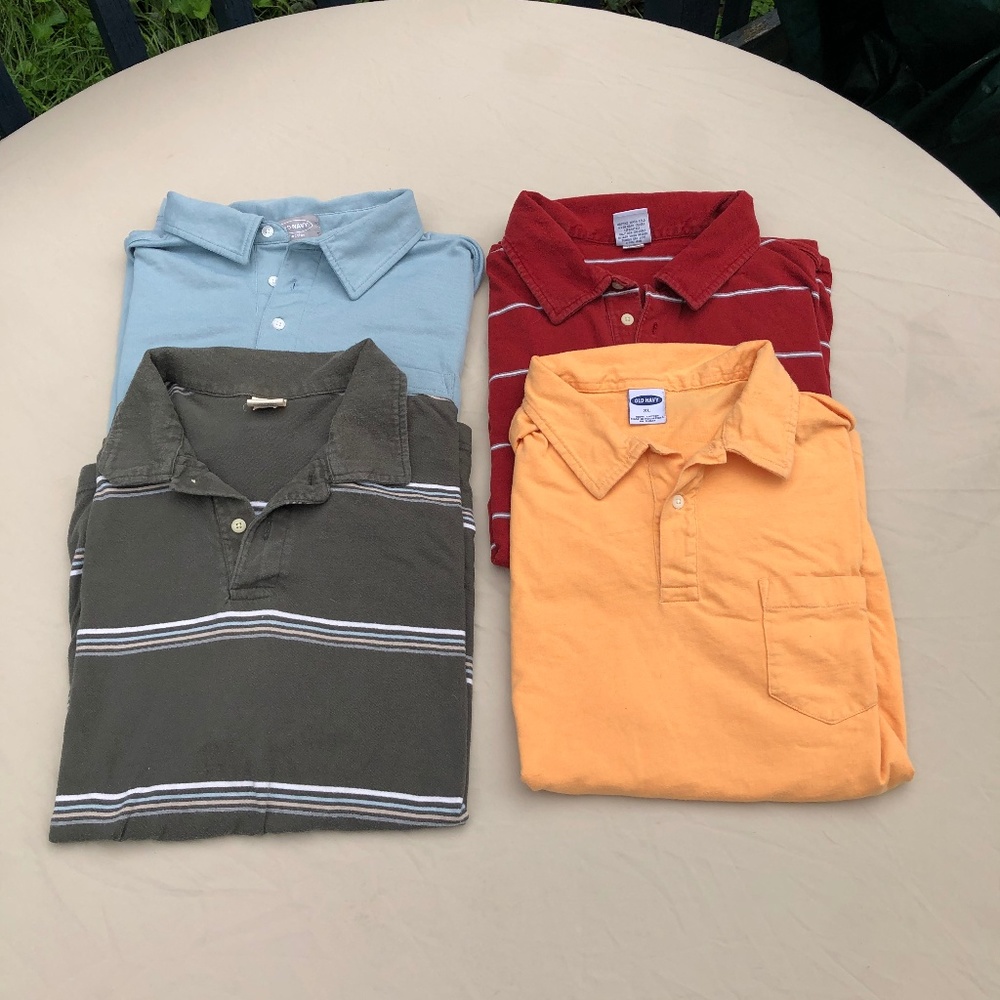 Lot of 4 Old Navy Polo Shirts - X-Large